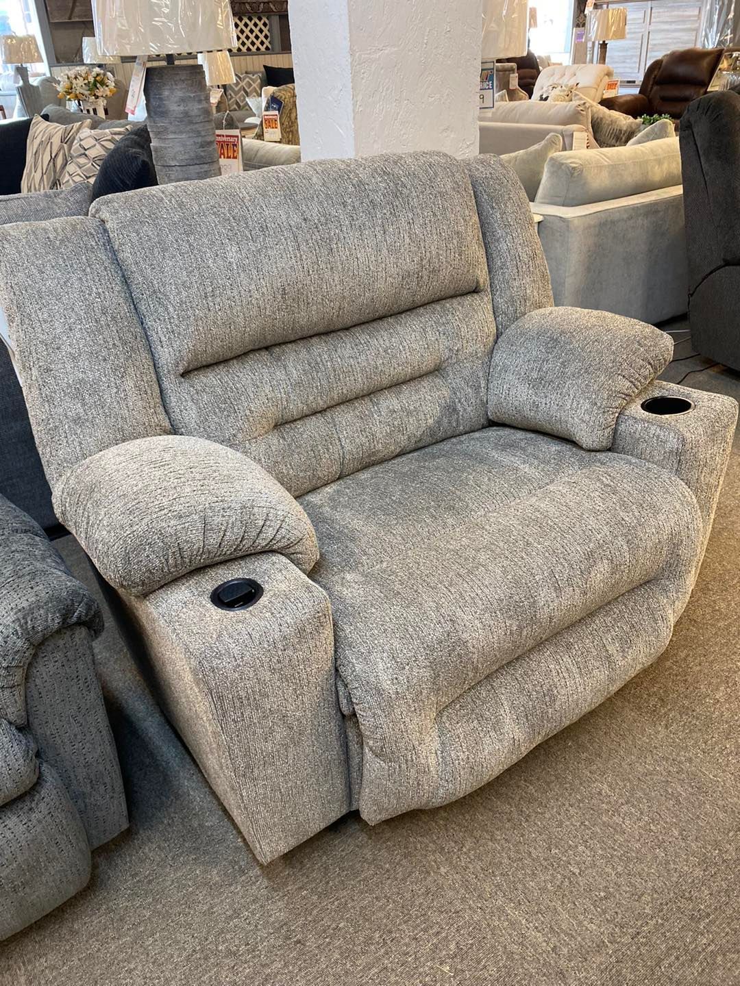 Gray recliner