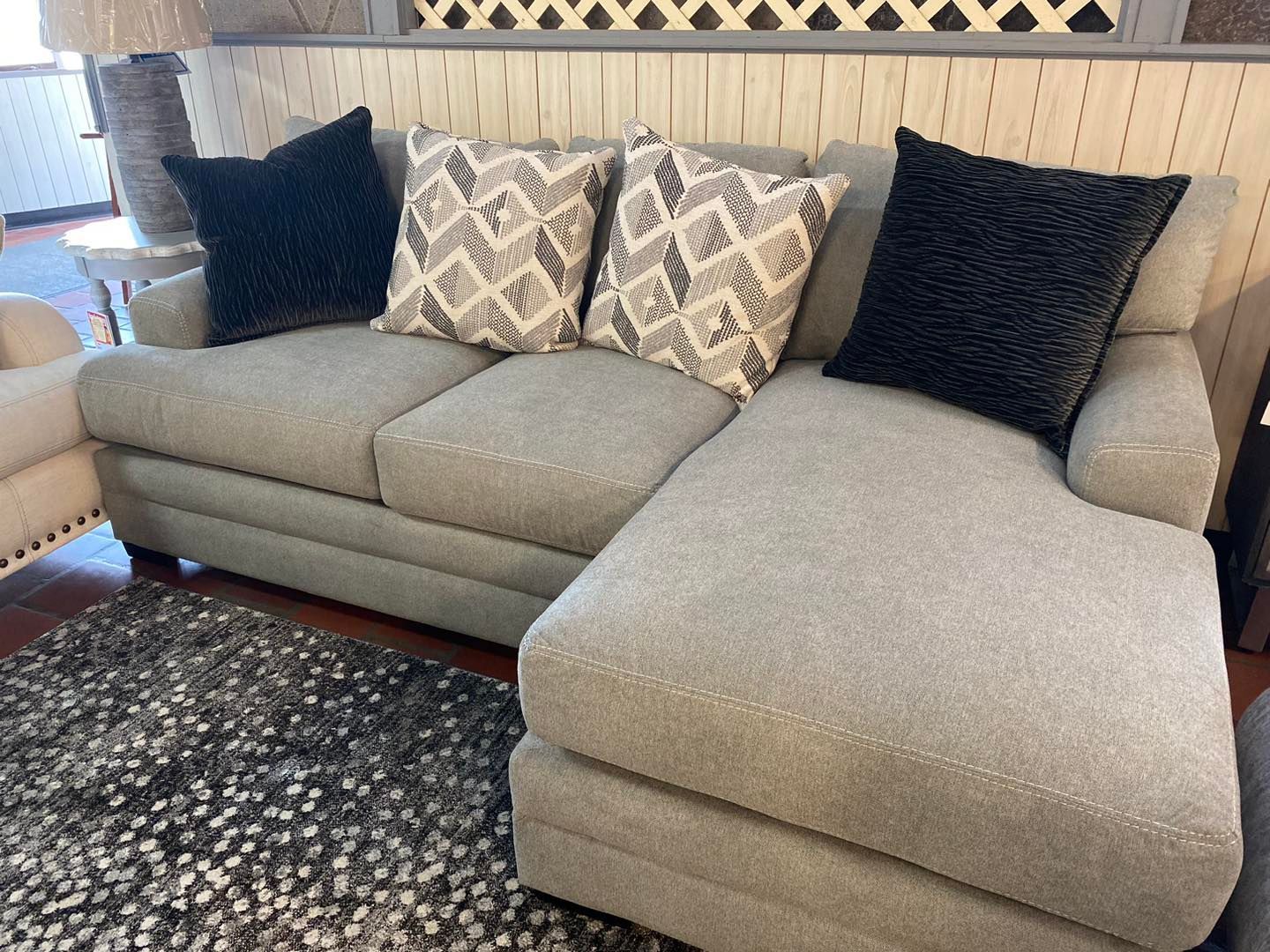 Gray sofa set