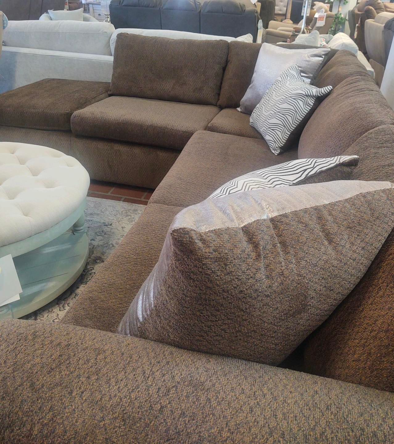 Brown sofa