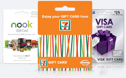 Picture of gift cards