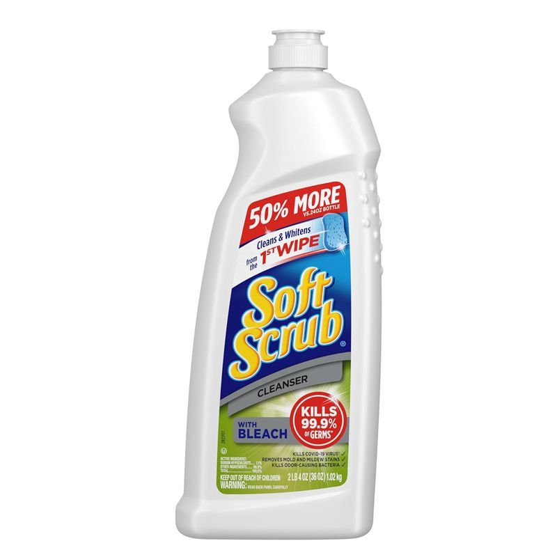 Soft Scrub Antibacterial Multi-Purpose Cleanser with Bleach Surface Cleaner, 36 fl oz