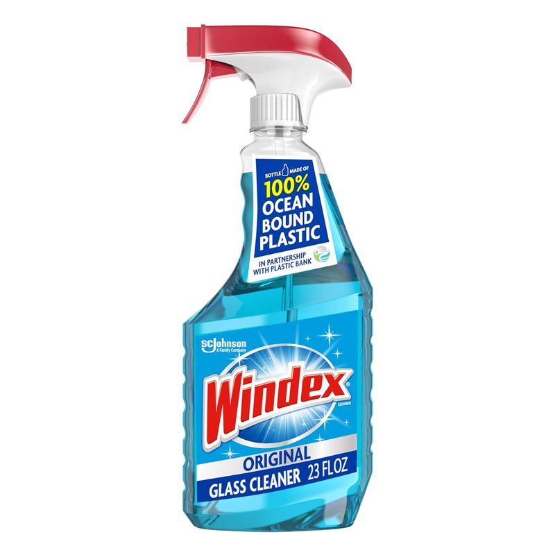 Windex Original Blue Glass and Window Cleaner Spray Bottle, 23 fl oz