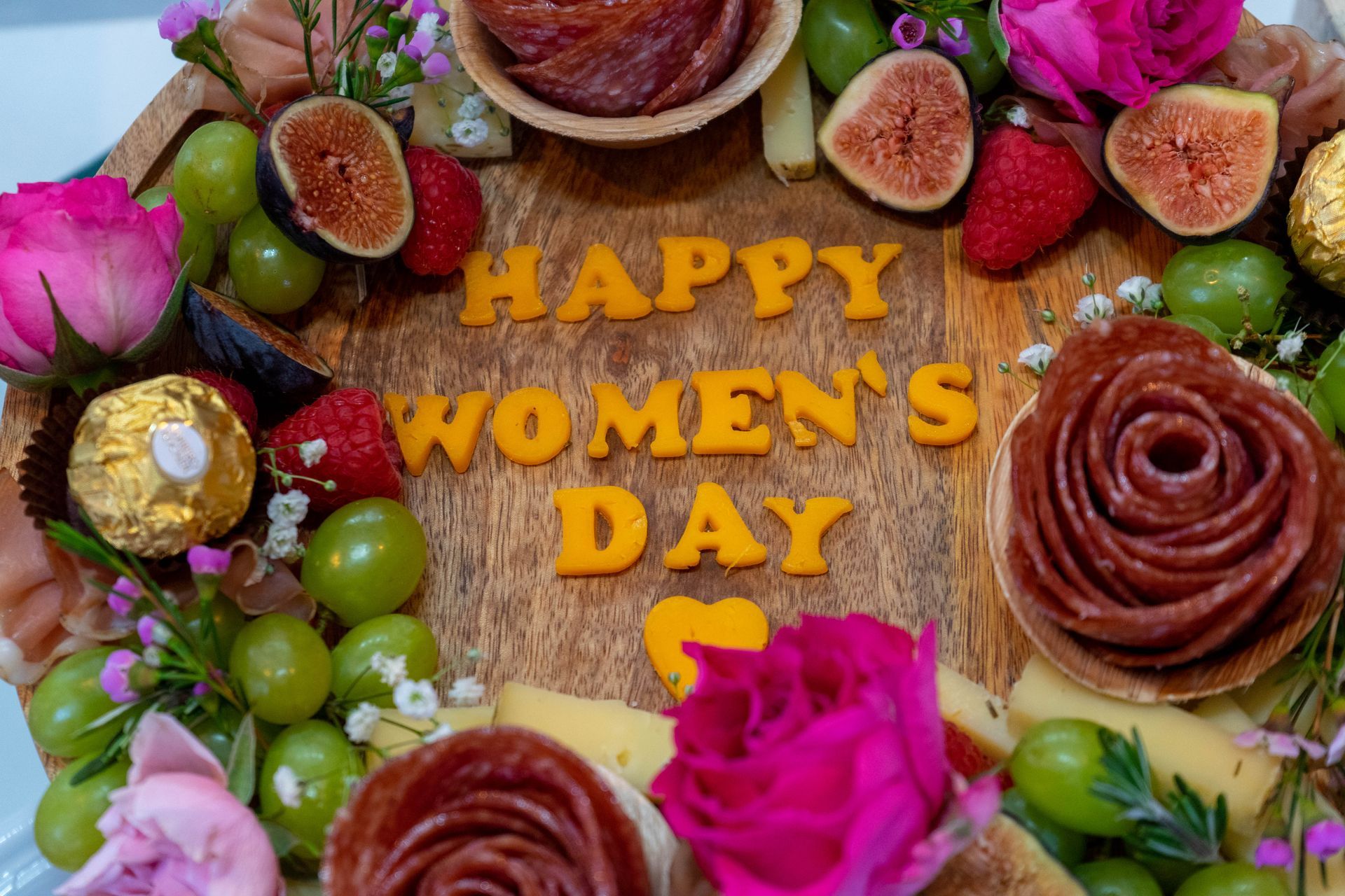 Charcuterie board with