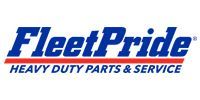 The blue FleetPride logo with the tagline 