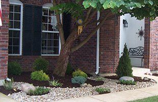 Front Landscaping with garden wall