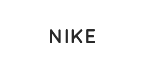 The word nike is on a white background.