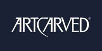ARTCARVED logo in white on a dark blue background