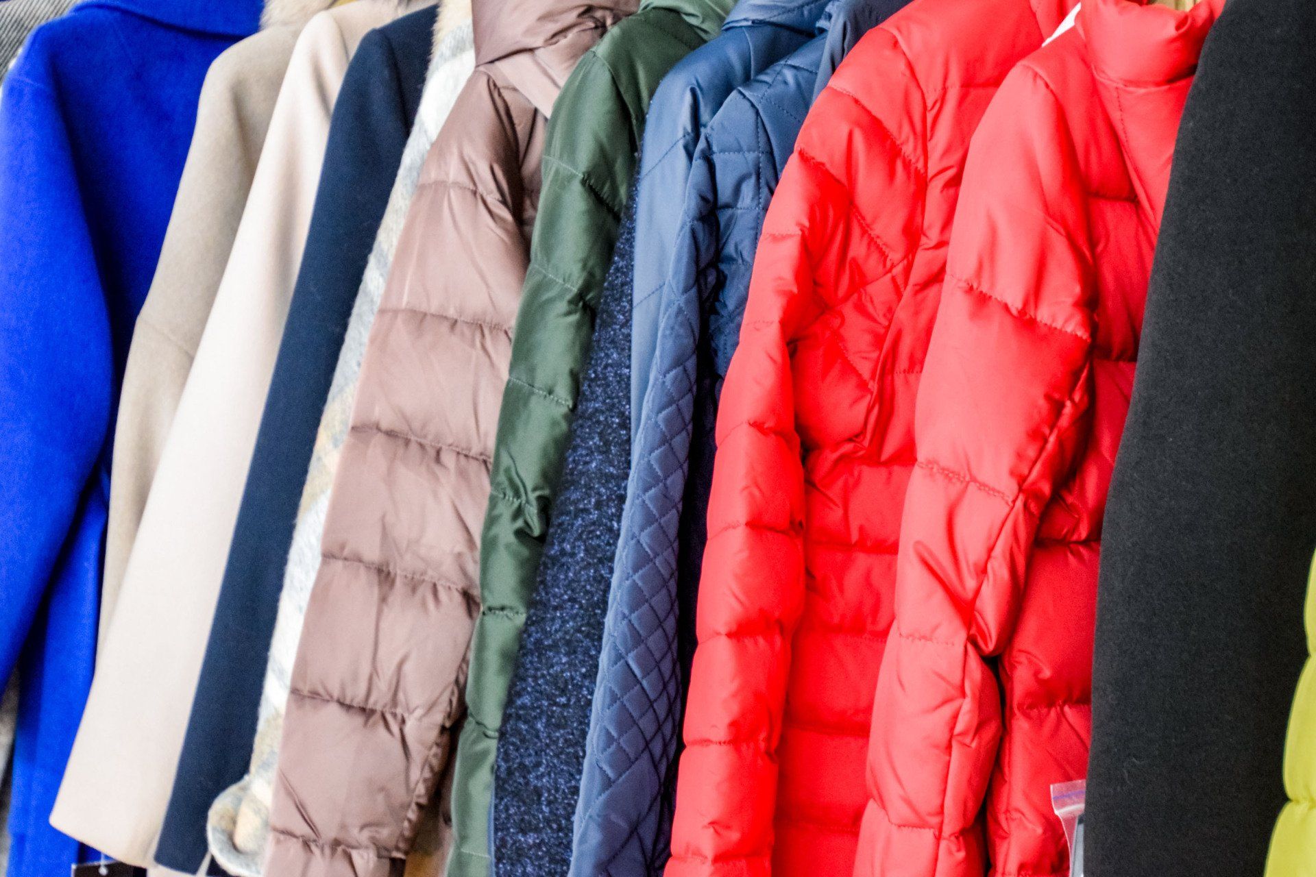 Men and women jackets display