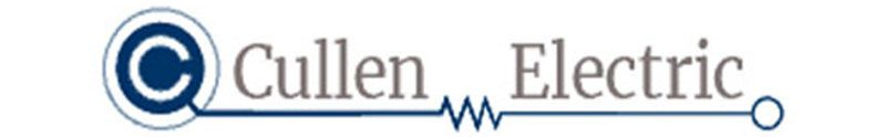 Cullen Electric logo: a blue circle with a "C" inside, connected to a resistor and a circle.