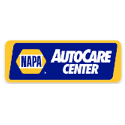 NAPA AutoCare Center logo on a blue and yellow sign