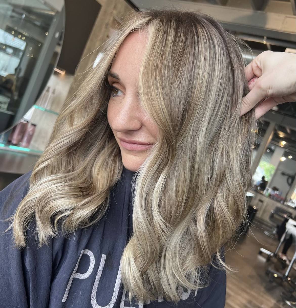 Woman with beautiful hair