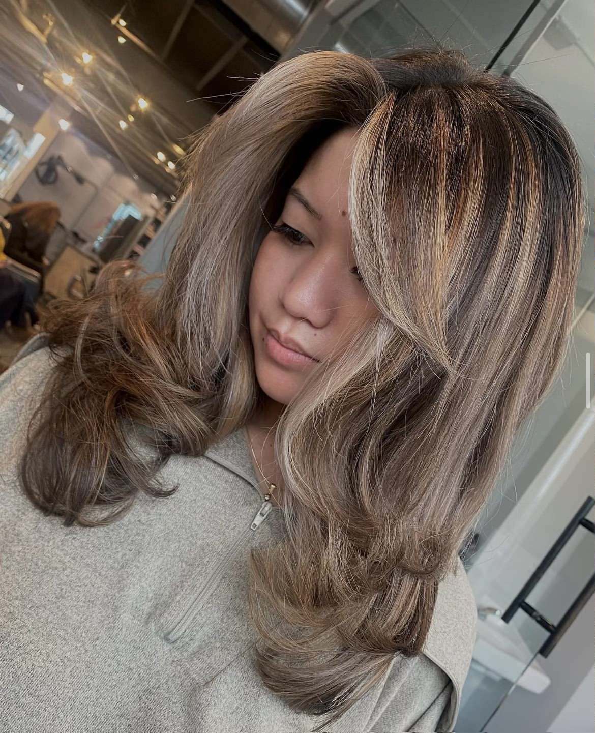 Woman with highlights