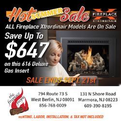 A fireplace sale ad.
