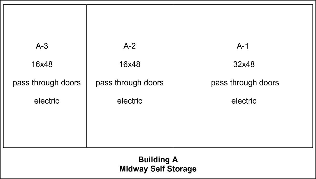 Midway Self Storage Building A Diagram