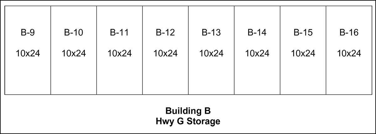Hwy G Storage Building B Diagram