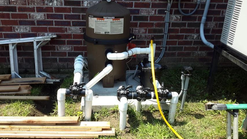 Pool filtration system and pump installation in Belle Chasse, LA