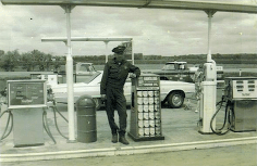 Old gasoline station