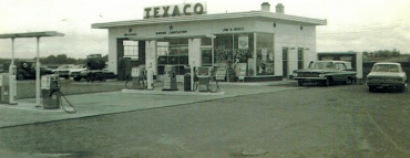Vintage gasoline station
