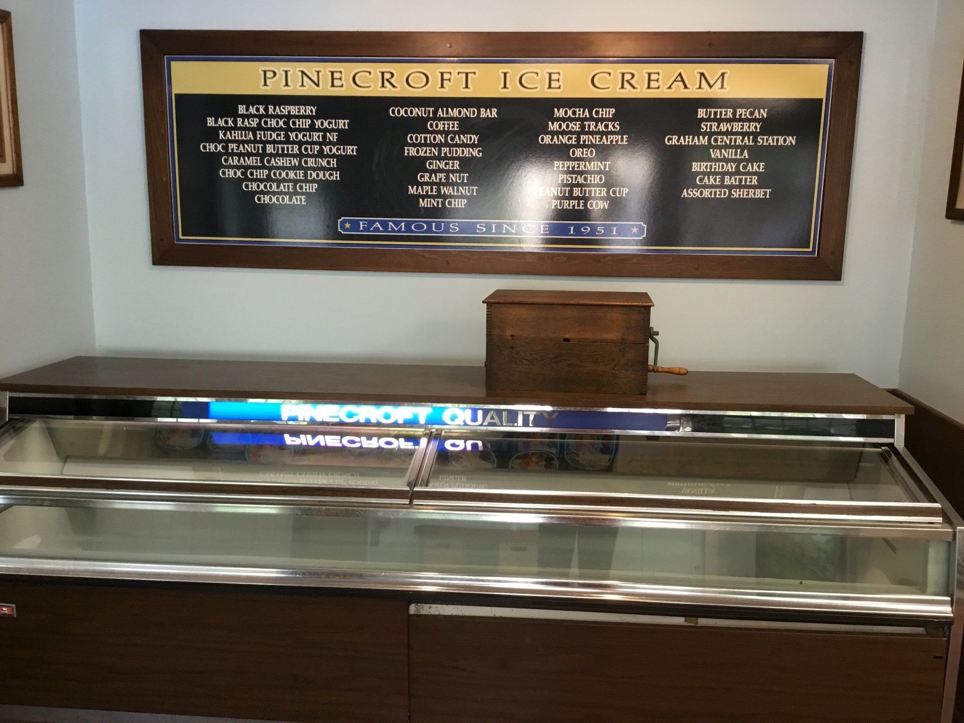 pinecroft ice cream store