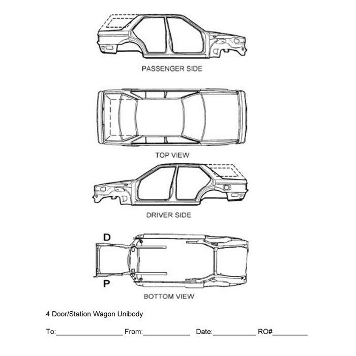 4 Door Vehicle - Station Wagon Frame