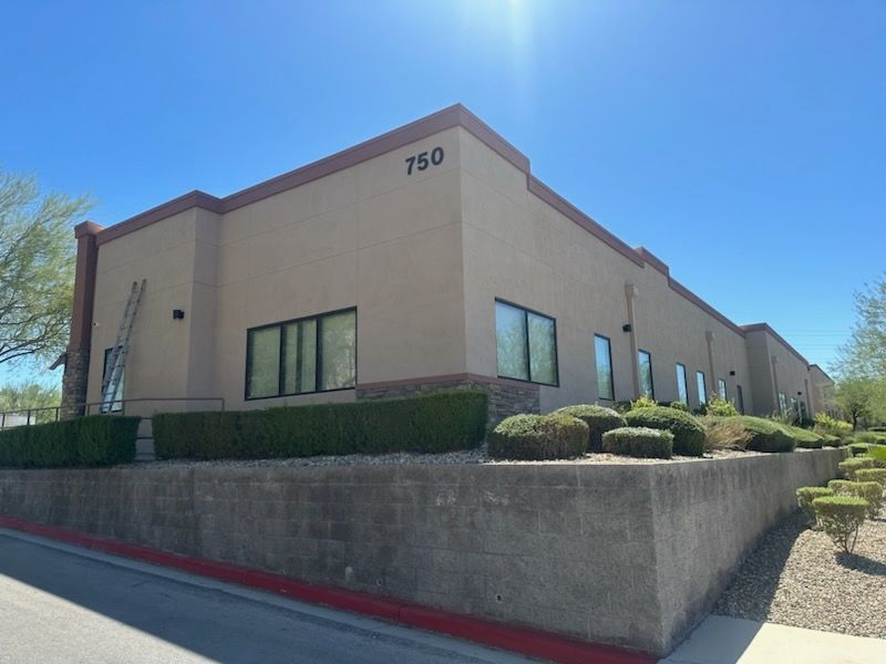 The number 750 is on the side of a building