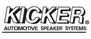 Kicker logo with bold text and 