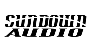 Sundown Audio logo with black text on a white background. 