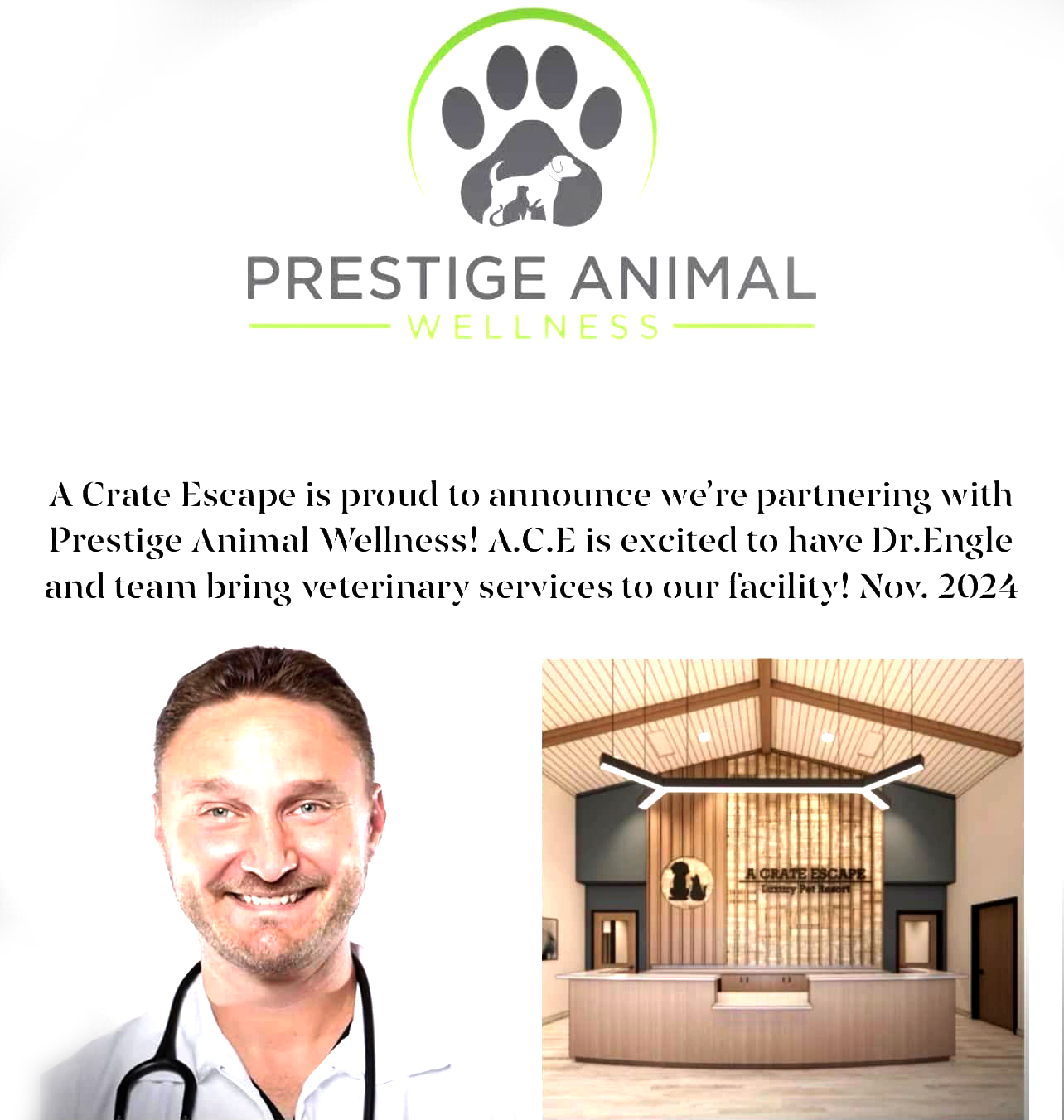 We Have An Exciting Announcement! Prestige Animal Wellness Coming Soon!