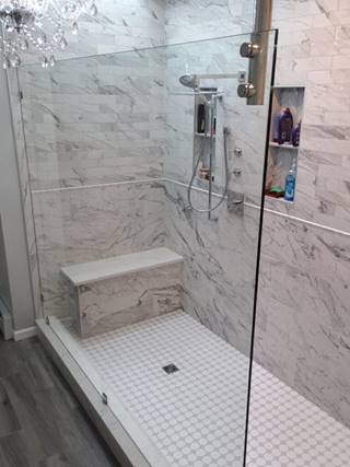 Glass shower door
