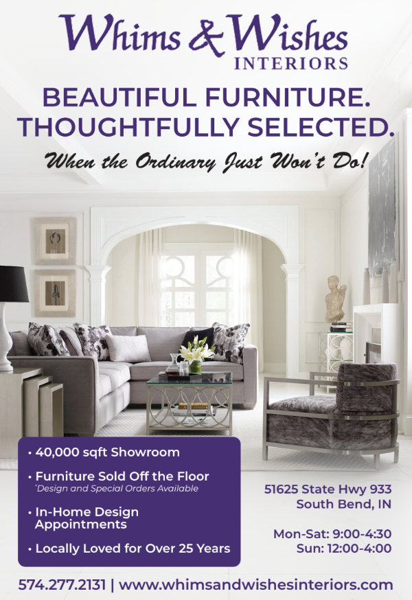 National Custom Upholstery Event ad with blue sofa, chair, and 4th of July sale banner