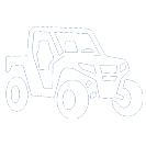 Jeep-style off-road vehicle on a white background