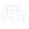 Jeep-style off-road vehicle on a white background