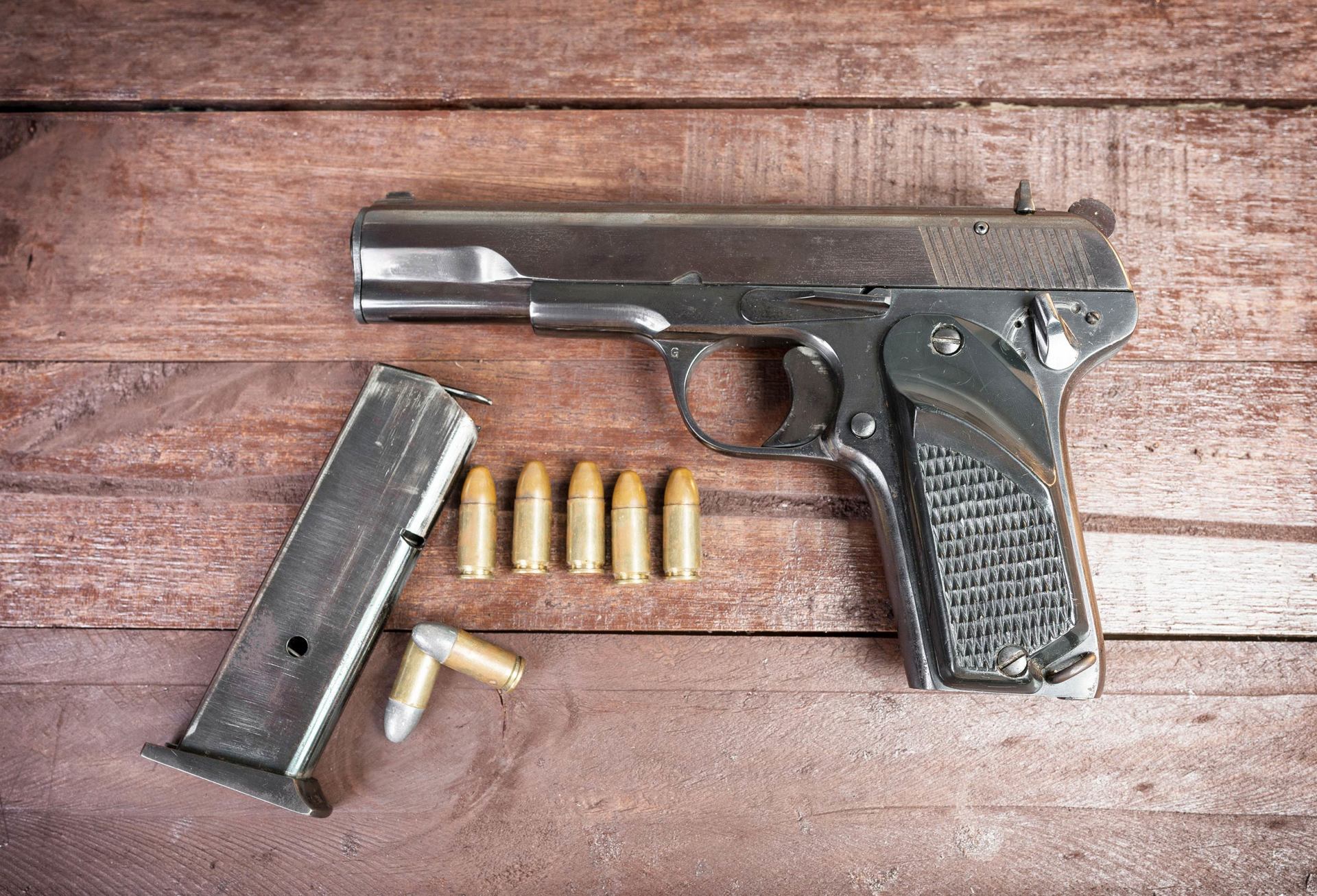 Gun and bullets