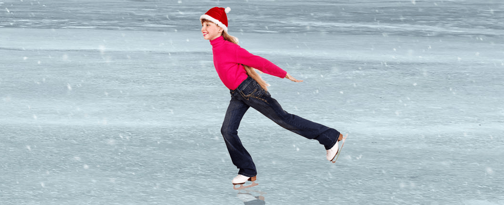 girl doing figure skating