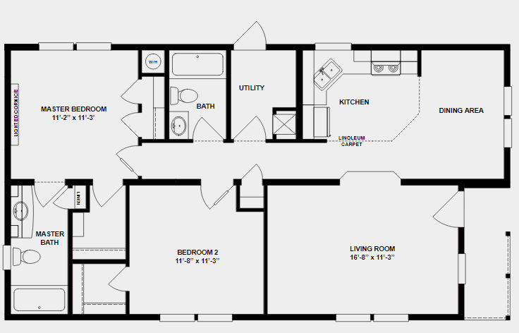 The Brady floor plan