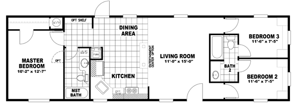 The Brady floor plan