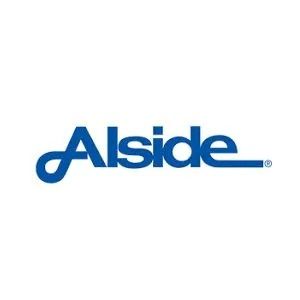 Alside blue logo on a white background
