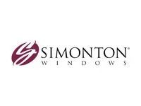 Simonton Windows logo with maroon emblem and black text on a white background