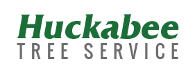 Logo of "Huckabee Tree Service" in green and gray.