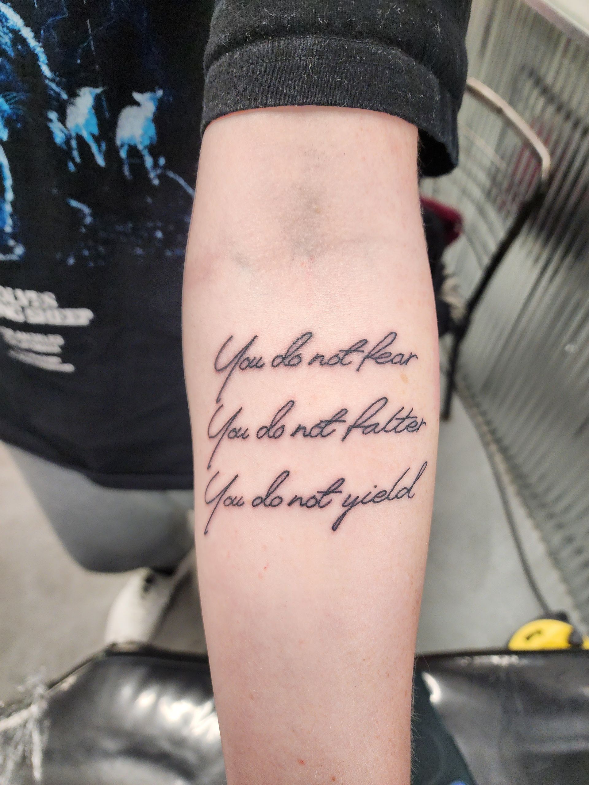 Tattoo on a forearm:
