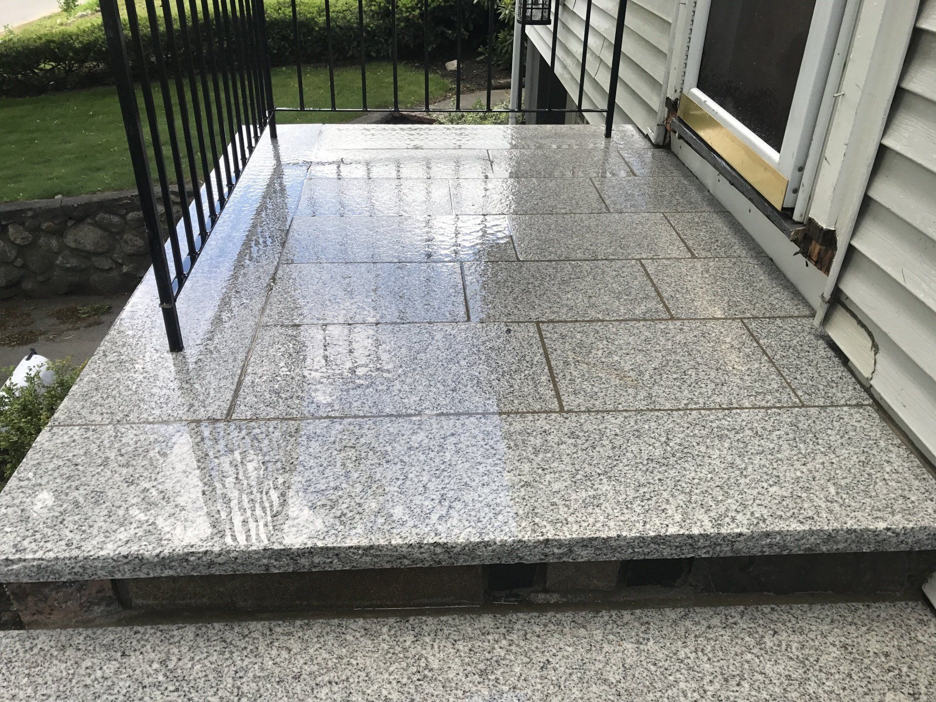 Masonry patio