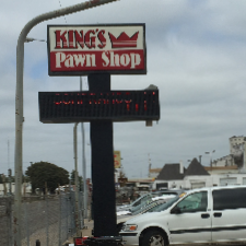 King's Pawn Shop Inc  sign