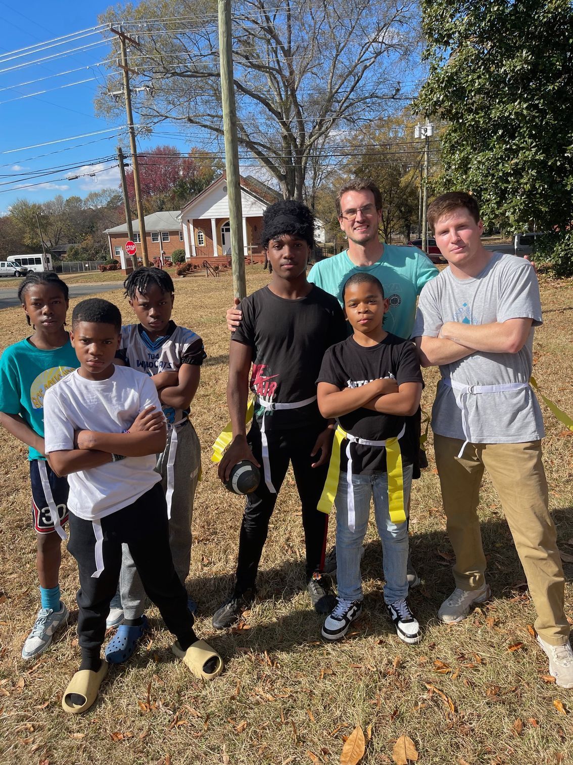 Group photo of boys and men