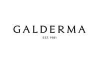 Galderma logo: black text on white background, 