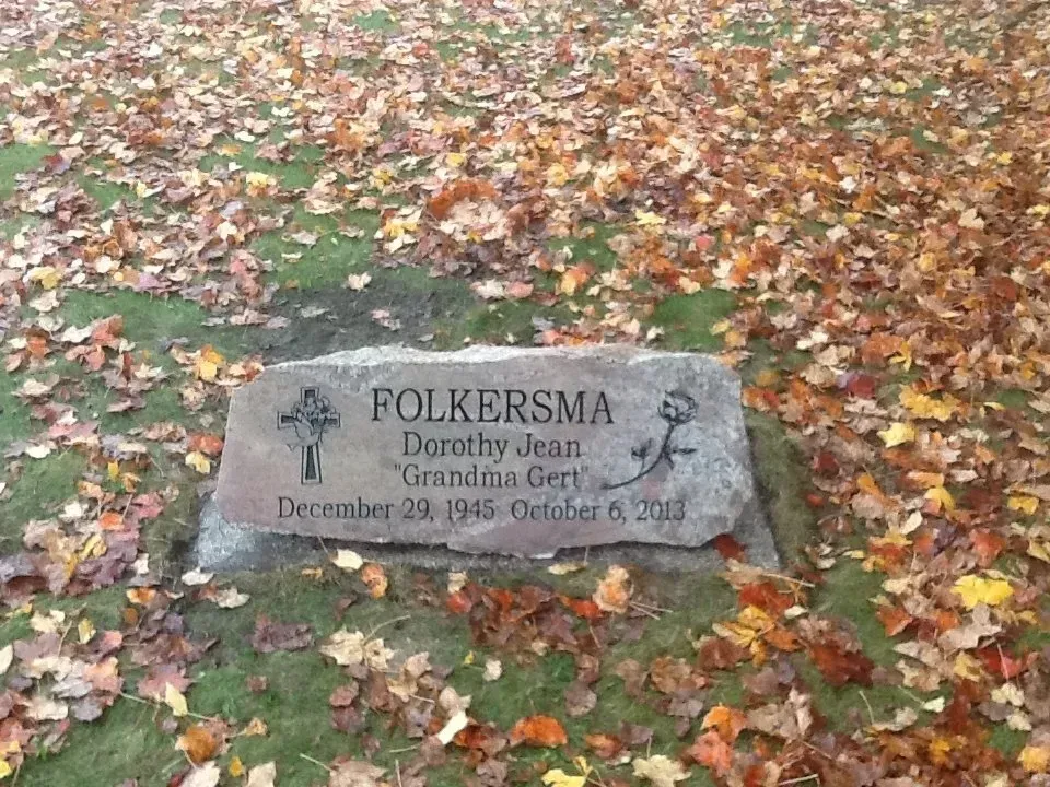 Gravestone, Folkersma, Dorothy Jean 