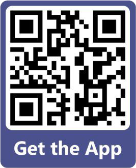 QR code for mobile app download.