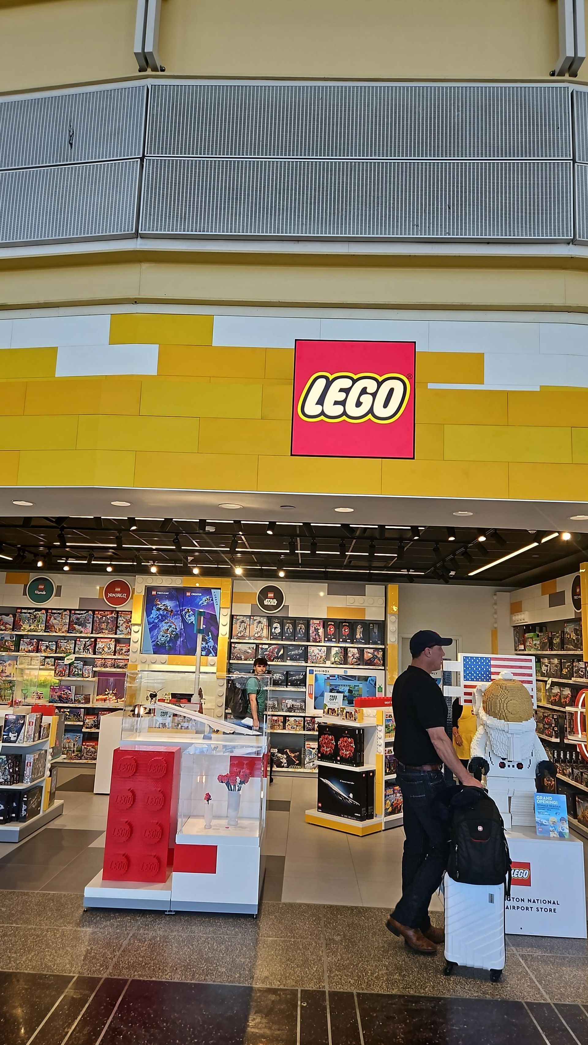Reagan National Airport flooring installation - Lego front store project