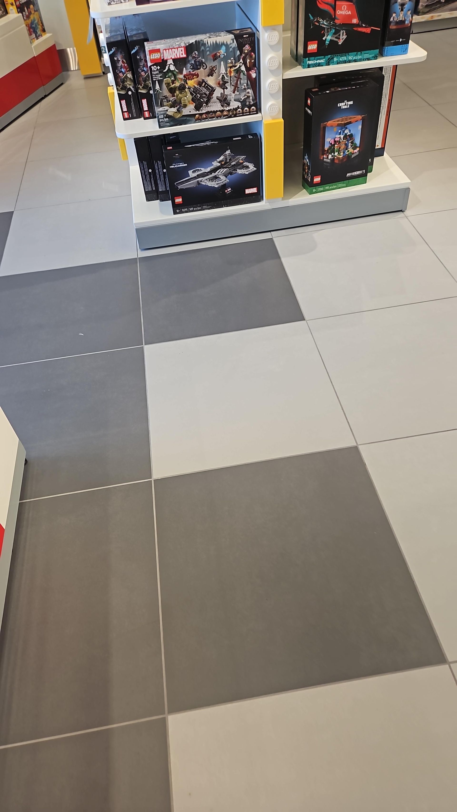 Reagan National Airport flooring installation - Lego store
