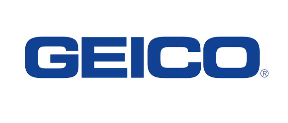 The GEICO logo in blue.