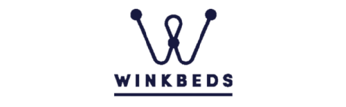 Winkbeds logo: a navy 